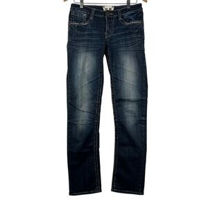 TradeMark H Embellished Jeans Womens‎ 7/8 29 Dark Wash Denim Straight